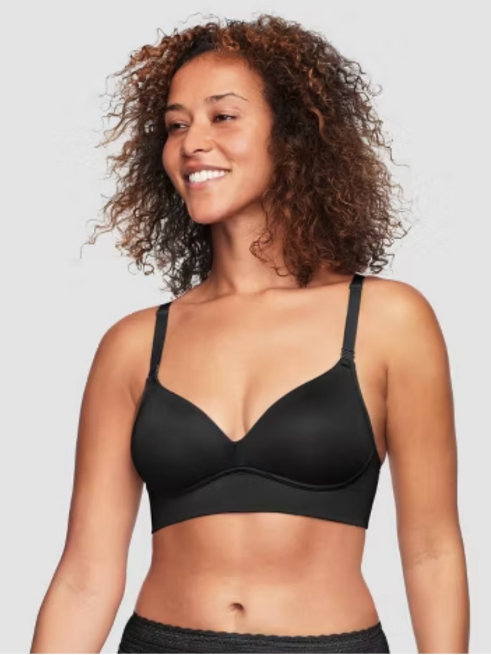 Warner's Black Wireless T-Shirt Bra